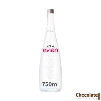 Evian Still Natural Mineral Water Glass Bottle 750ml Price