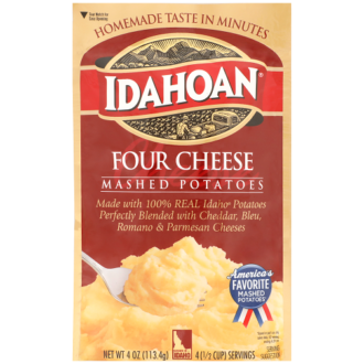 Idahoan Four Cheese Mashed Potatoes 4 Oz Packet