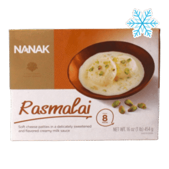 Nanak - (Best Before 15/03/2026) 454g (Frozen) Rasmalai 8 Pieces Approx.