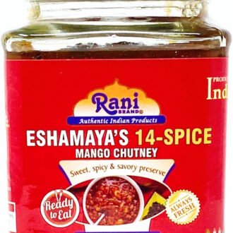 Rani 14-Spice Eshamaya's Mango Chutney (Indian Preserve) 10.5oz (300g) Glass Jar, Ready to eat, Vegan ~ Gluten Free, All Natural, NON-GMO