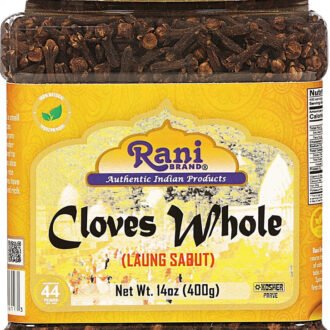 Rani Cloves Whole (Laung) 14oz (400g) Great for Food, Tea, Pomander Balls and Potpourri, Hand Selected, Spice, PET Jar ~ All Natural | NON-GMO | Kosher | Vegan