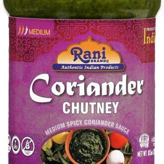 Rani Coriander Chutney 10.5oz (300g) Glass Jar, Ready to Eat ~ Vegan | Gluten Free | NON-GMO | Kosher | No Colors | Indian Origin
