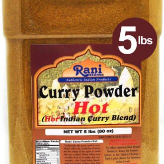 Rani Curry Powder Hot Natural 11-Spice Blend 5lbs (80oz) Bulk ~ Salt Free | Vegan | Gluten Friendly | NON-GMO