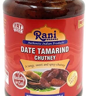Rani Dates & Tamarind (Imli) Chutney 26.5oz (750g) Glass Jar, Ready to eat, Vegan ~ Gluten Free | NON-GMO | No Colors | Indian Origin