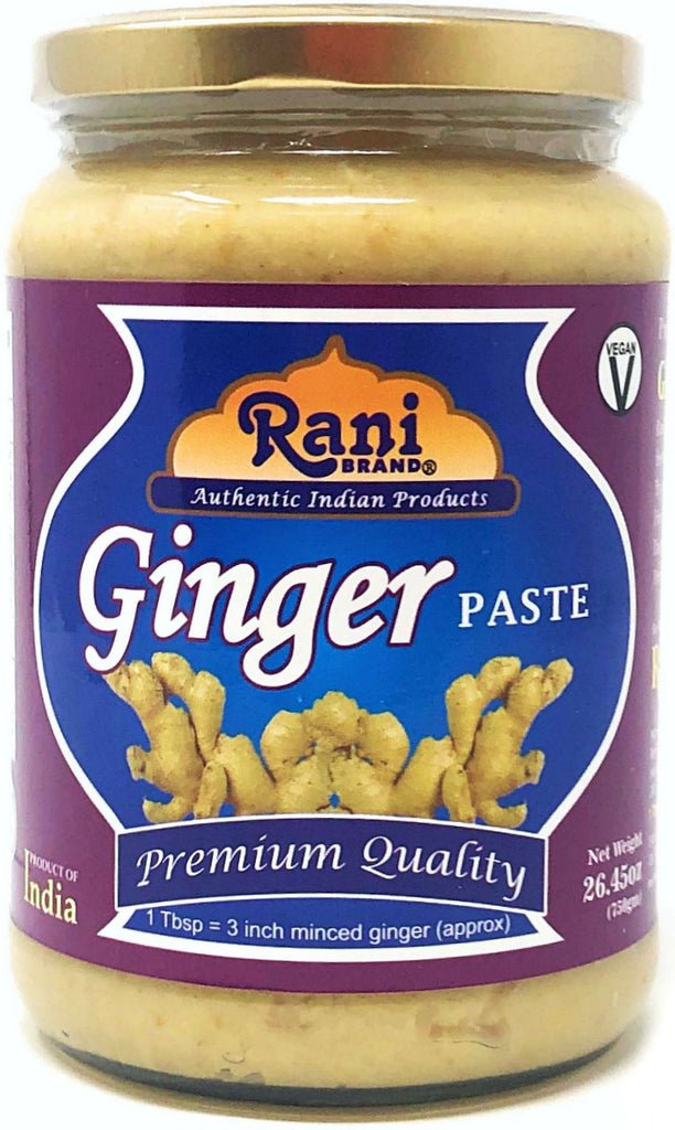 Rani Ginger Cooking Paste 26.45oz (750g) ~ Vegan | Glass Jar | Gluten Free | NON-GMO | No Colors | Indian Origin