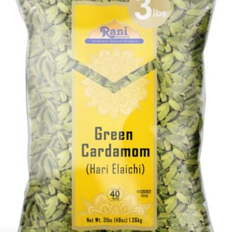 Rani Green Cardamom Pods Spice (Hari Elachi) 48oz (3lbs) 1.36kg Bulk ~ All Natural | Vegan | Gluten Friendly | NON-GMO | Product of India