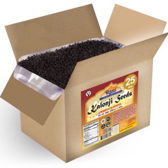 Rani Kalonji Seeds Whole (Black Seed, Nigella Sativa, Black Cumin) Spice 400 Ounce (25lbs) 11.36kg ~ Bulk Box, Gluten Friendly | NON-GMO | Vegan