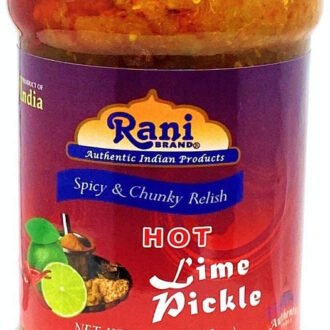 Rani Lime Pickle Hot (Achar, Spicy Indian Relish) 10.5oz (300g)~Glass Jar, All Natural | Vegan | Gluten Friendly | NON-GMO | No Colors | Indian Origin