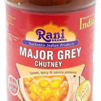 Rani Major Grey Mango Chutney (Indian Preserve) 17.6oz (1.1lbs) 500g Glass Jar, Ready to eat, Vegan ~ Gluten Free, All Natural, NON-GMO