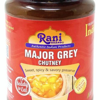 Rani Major Grey Mango Chutney (Indian Preserve) 36oz (2.2lbs) 1kg Value Pack, Glass Jar, Ready to eat, Vegan ~ Gluten Free, All Natural, NON-GMO