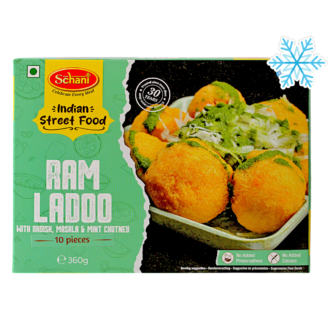 Schani - 360g (Frozen) Ram Ladoo (with Radish, Masala & Mint Chutney) 10 pieces