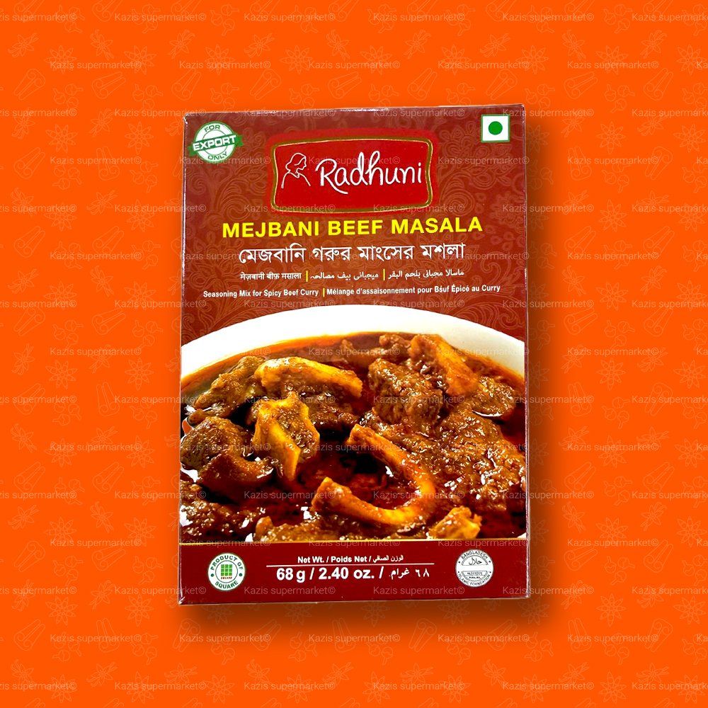 Radhuni Mejbani Beef Masala (Seasoning Mix for Spicy Beef Curry) 68g