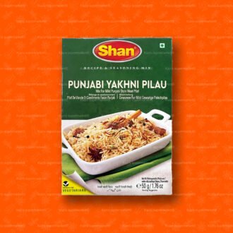 Shan Punjabi Yakhni Pilau Recipe and Seasoning Mix (Mix for Mild Punjabi Style Meat Pilaf) 50g