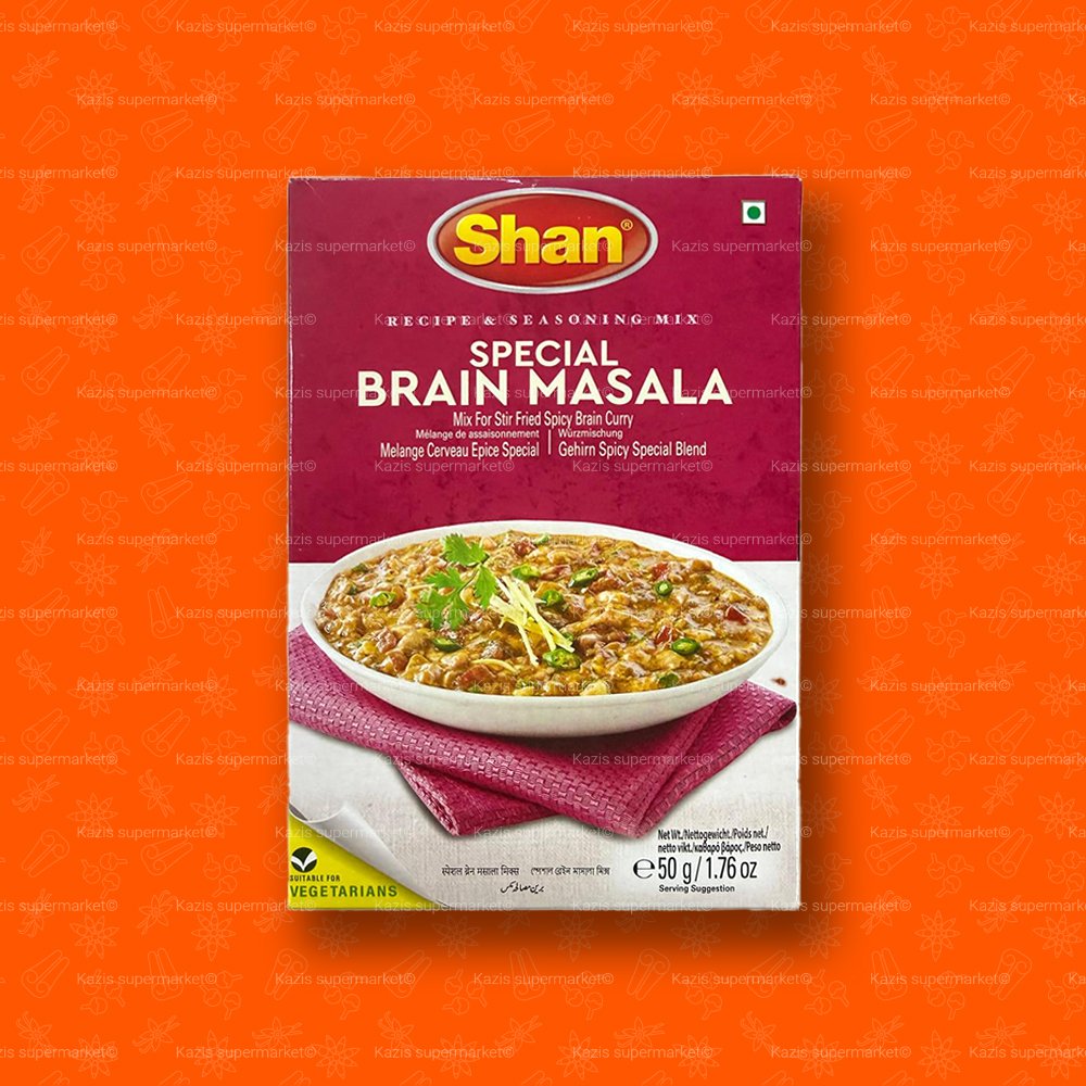 Shan Special Brain Masala Recipe and Seasoning Mix (Mix for Stir Fried Spicy Brain Curry) 50g