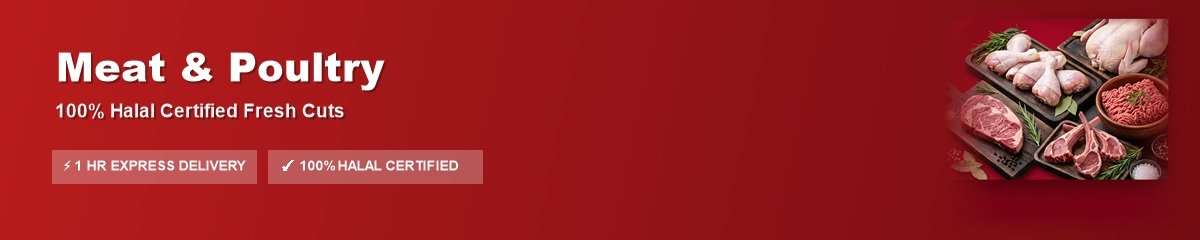 Meat & Poultry - 100% Halal Fresh Cuts